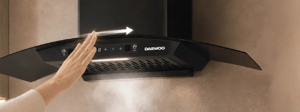 Daewoo Hayron 60 cm Curved Glass Chimney